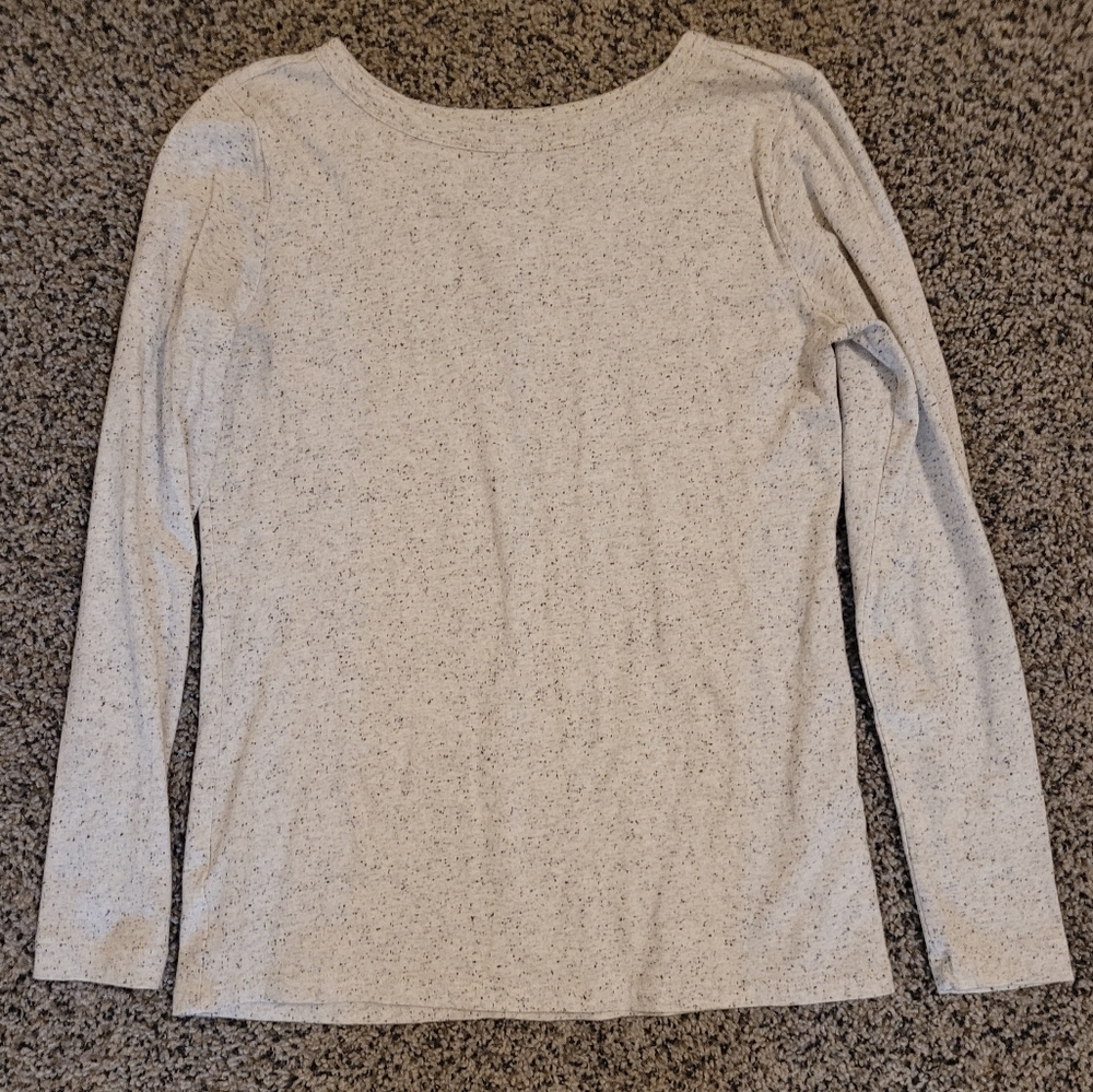 NEW LOFT Flecked Long Sleeve Top - Picture 4 of 5